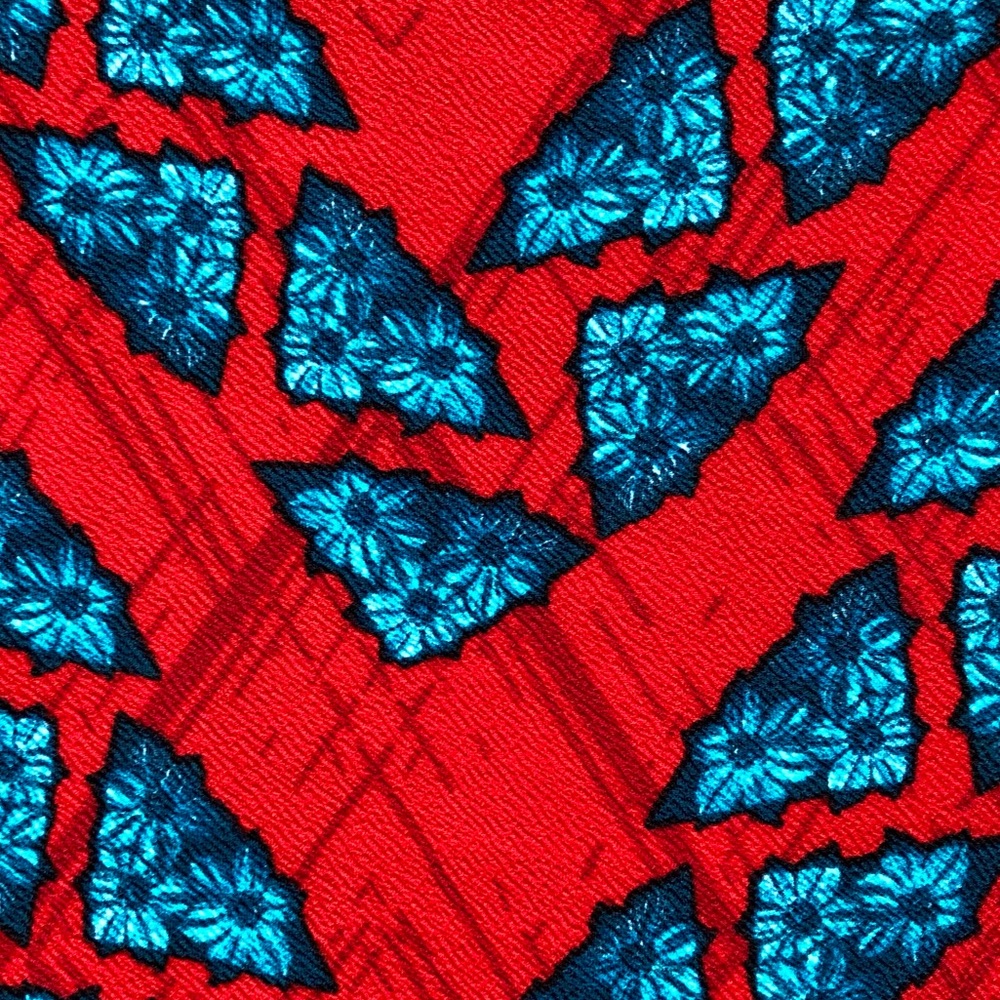 LuLaRoe Cassie Pencil Skirt, Large, Red and Teal